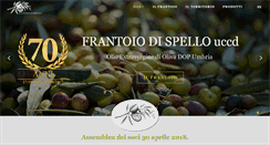 Desktop Screenshot of frantoiodispello.it